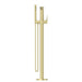 Nero Bianca Freestanding Bath Mixer With Hand Shower - Brushed Gold-NR321503aBG-blue-leaf-bathware