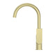 Nero Bianca Kitchen Mixer Gooseneck Spout - Brushed Gold-NR321506BG-blue-leaf-bathware