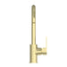 Nero Bianca Kitchen Mixer Gooseneck Spout - Brushed Gold-NR321506BG-blue-leaf-bathware