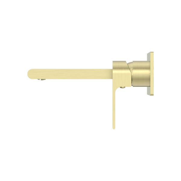 Nero Bianca Wall Basin/Bath Mixer - Brushed Gold-blue-leaf-bathware