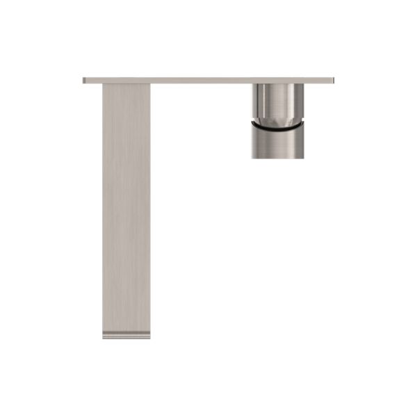 Nero Bianca Wall Basin/Bath Mixer - Brushed Nickel-blue-leaf-bathware