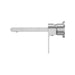 Nero Bianca Wall Basin/Bath Mixer Separate Back Plate - Chrome-blue-leaf-bathware