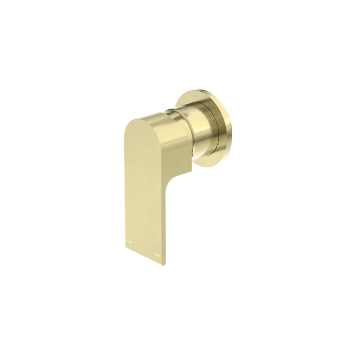 Nero Bianca Shower Mixer 80mm Plate - Brushed Gold-NR321511dBG-blue-leaf-bathware