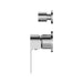 Nero Bianca Shower Mixer With Diverter Separate Back Plate - Chrome-NR321511gCH-blue-leaf-bathware