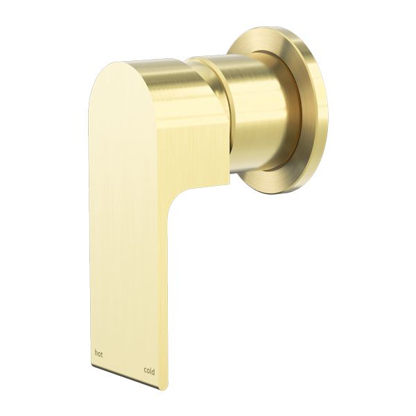 Nero Bianca Shower Mixer 60mm Plate - Brushed Gold-NR321511hBG-blue-leaf-bathware