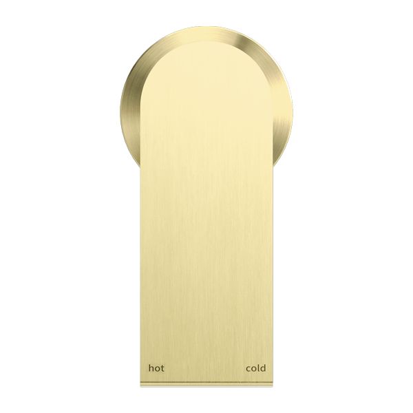 Nero Bianca Shower Mixer 60mm Plate - Brushed Gold-NR321511hBG-blue-leaf-bathware