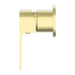 Nero Bianca Shower Mixer 60mm Plate - Brushed Gold-NR321511hBG-blue-leaf-bathware