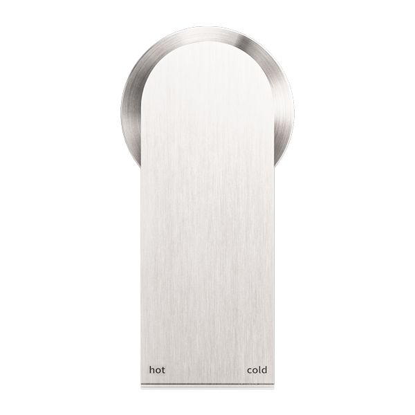 Nero Bianca Shower Mixer 60mm Plate - Brushed Nickel-NR321511hBN-blue-leaf-bathware