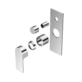 Nero Bianca Shower Mixer With Diverter (Trim Kit Only) - Chrome-NR321511aTCH-blue-leaf-bathware