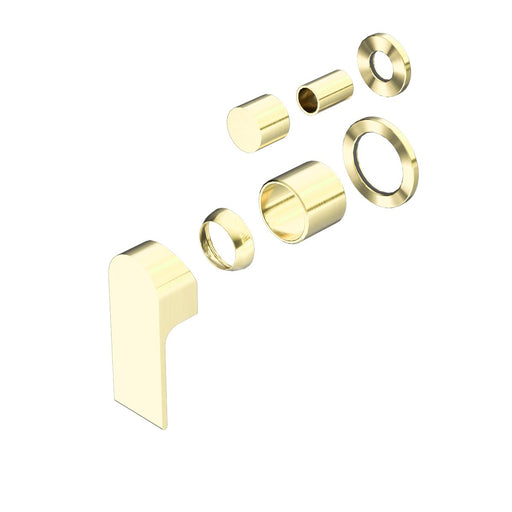 Nero Bianca Shower Mixer With Diverter Separate Back Plate (Trim Kit Only) - Brushed Gold-NR321511gTBG-blue-leaf-bathware