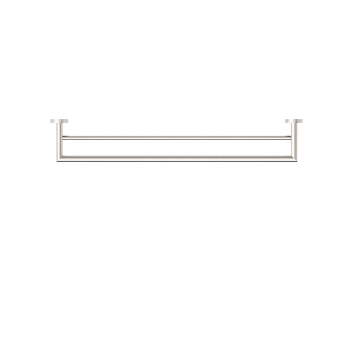 Nero Dolce Double Towel Rail 700mm - Brushed Nickel-NR3630dBN-blue-leaf-bathware