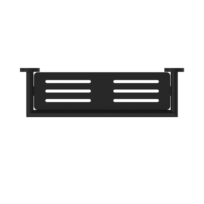 Nero Dolce Metal Shower Shelf - Matte Black-NR3687aMB-blue-leaf-bathware