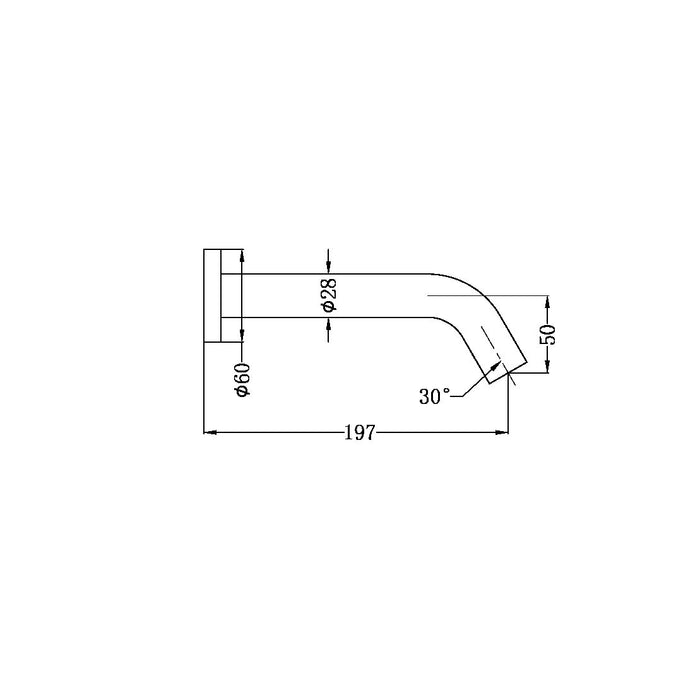 Nero Mecca Wall Mount Sensor Tap - Brushed Bronze-NR401BZ-blue-leaf-bathware