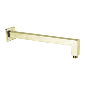 Nero Square Shower Arm - Brushed Gold-NR501BG-blue-leaf-bathware