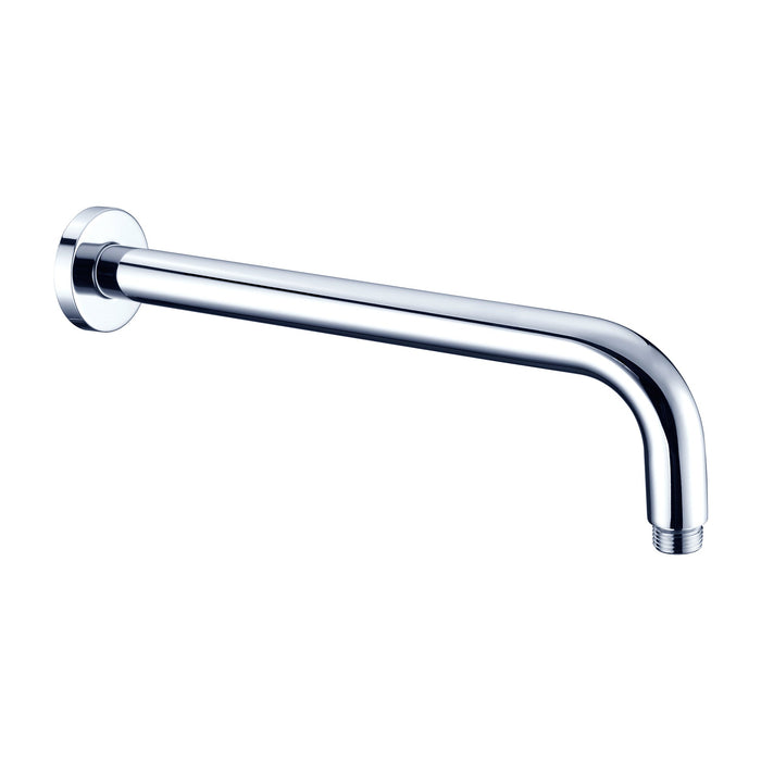 Nero Round Shower Arm Length - Chrome-blue-leaf-bathware