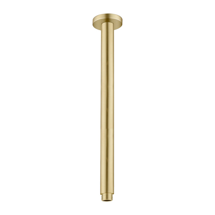 Nero Round Ceiling Arm - Brushed Gold-blue-leaf-bathware