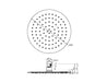 Nero 250mm Round Stainless Steel Shower Head - Matte Black-NR507036MB-blue-leaf-bathware