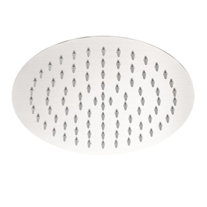 Nero 250mm Round Stainless Steel Shower Head - Brushed Nickel-NR507036BN-blue-leaf-bathware