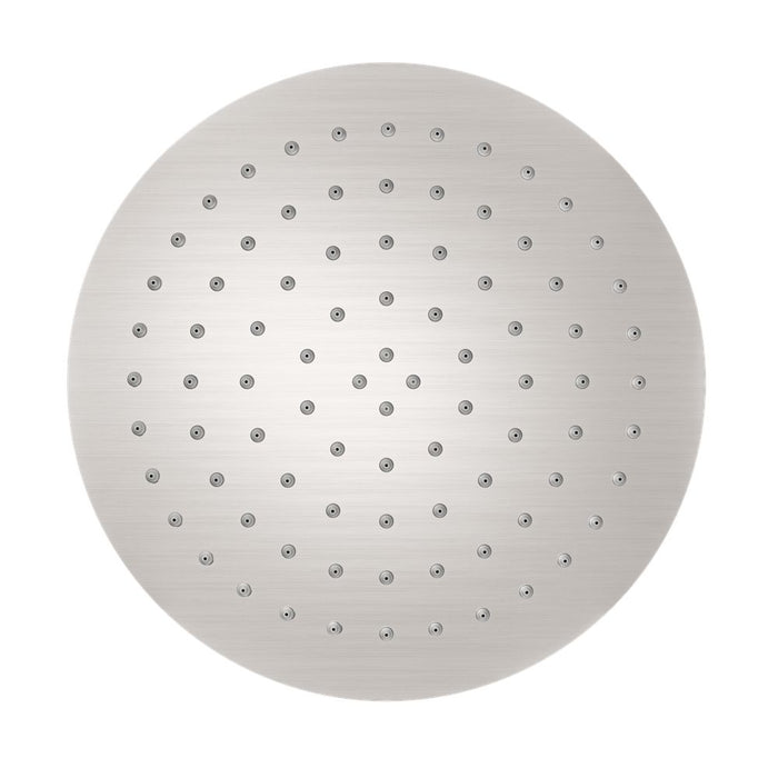 Nero 250mm Round Stainless Steel Shower Head - Brushed Nickel-NR507036BN-blue-leaf-bathware