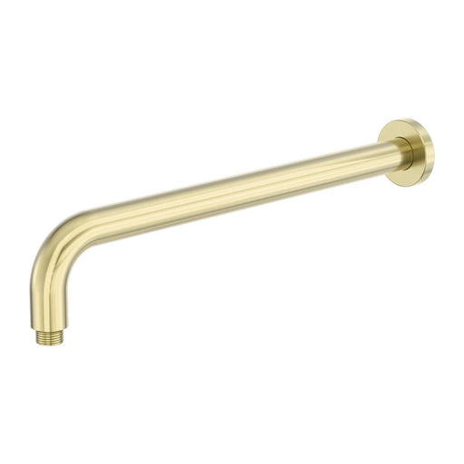 Nero Zen 316L Round Shower Arm 400mm - Brushed Gold-NR509BG-blue-leaf-bathware