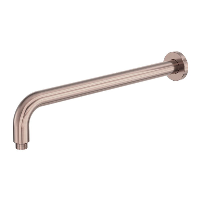 Nero Zen 316L Round Shower Arm 400mm - Brushed Bronze-NR509BZ-blue-leaf-bathware