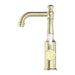 Nero York Basin Mixer With White Porcelain Lever - Aged Brass-NR69210101AB-blue-leaf-bathware