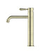 Nero York Straight Tall Basin Mixer With Metal Lever - Aged Brass-NR692101a02AB-blue-leaf-bathware