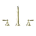 Nero York Basin Set With Metal Lever - Aged Brass-NR692102a02AB-blue-leaf-bathware