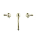 Nero York Basin Set With Metal Lever - Aged Brass-NR692102a02AB-blue-leaf-bathware