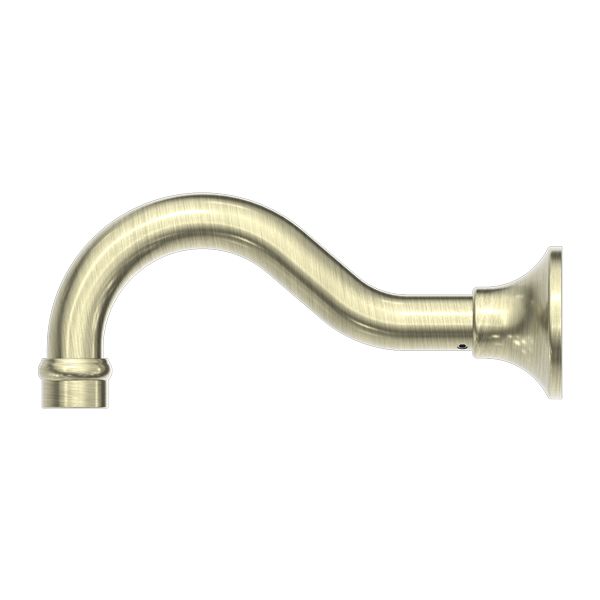 Nero York Basin/Bath Spout Only - Aged Brass-NR692103AB-blue-leaf-bathware