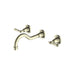 Nero York Wall Basin Set With Metal Lever - Aged Brass-NR692107a02AB-blue-leaf-bathware