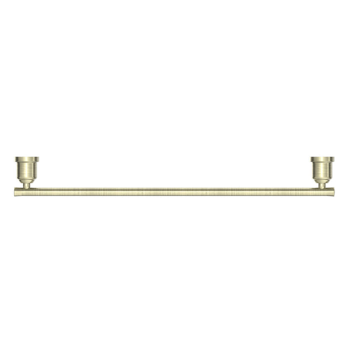 Nero York Single Towel Rail 600mm - Aged Brass-NR6924AB-blue-leaf-bathware