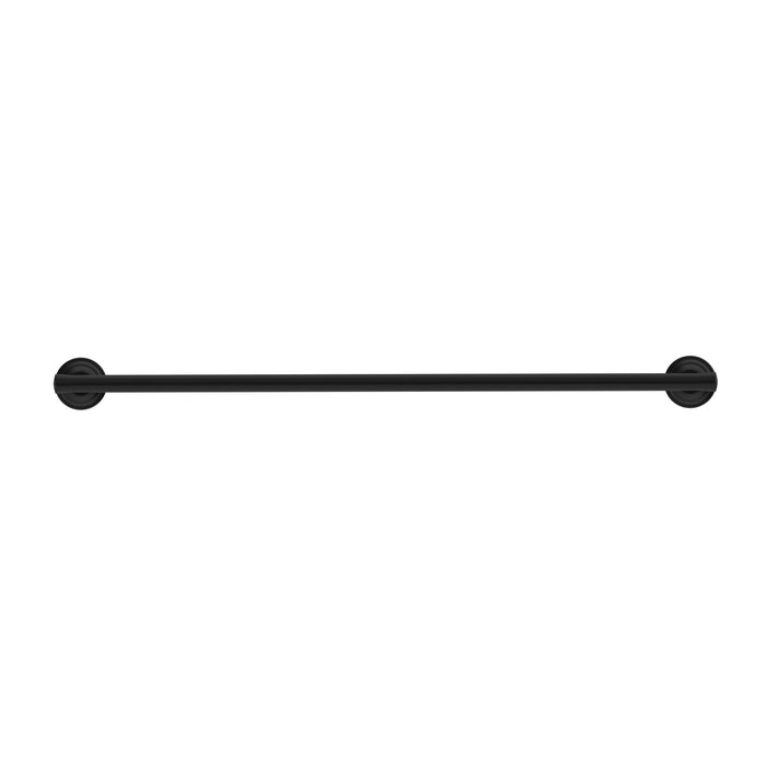 Nero York Single Towel Rail 600mm - Matte Black-NR6924MB-blue-leaf-bathware