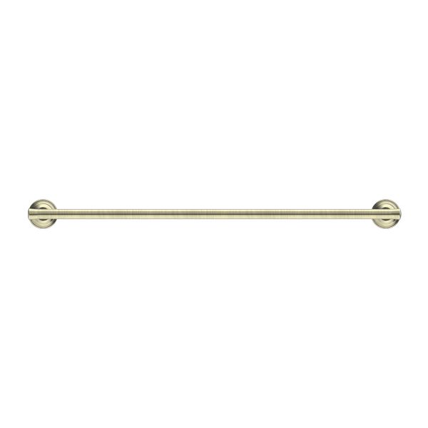 Nero York Double Towel Rail 600mm - Aged Brass-NR6924dAB-blue-leaf-bathware