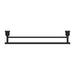 Nero York Double Towel Rail 600mm - Matte Black-NR6924dMB-blue-leaf-bathware