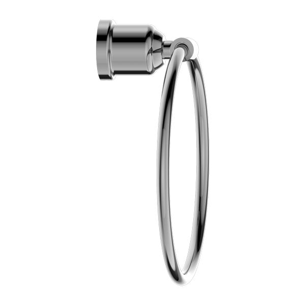 Nero York Towel Ring - Chrome-NR6980CH-blue-leaf-bathware