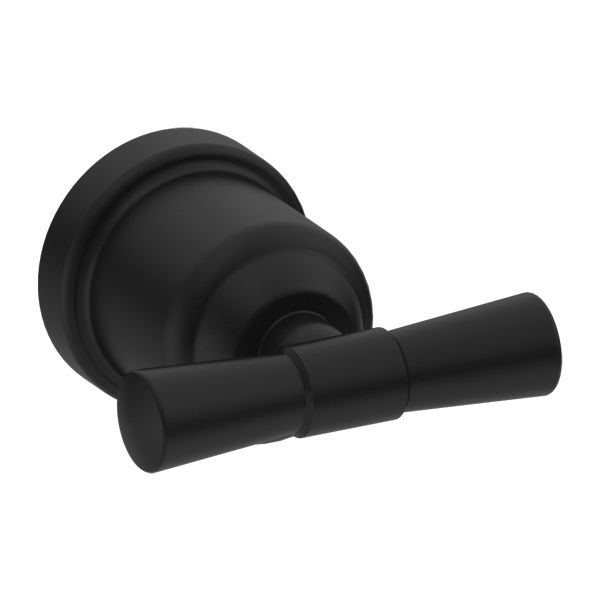 Nero York Robe Hook - Matte Black-NR6982MB-blue-leaf-bathware