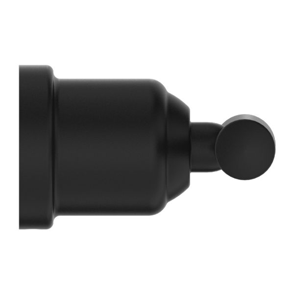 Nero York Robe Hook - Matte Black-NR6982MB-blue-leaf-bathware