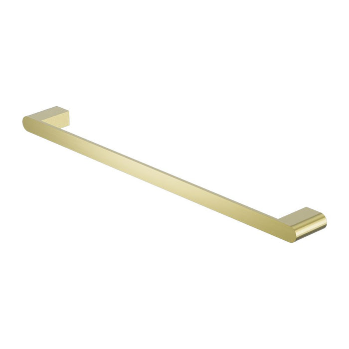 Nero Bianca Single Towel Rail - Brushed Gold-blue-leaf-bathware