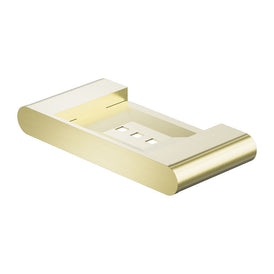 Nero Bianca Soap Dish Holder - Brushed Gold-NR9081BG-blue-leaf-bathware