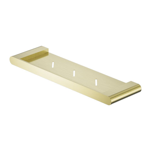 Nero Bianca Metal Shower Shelf - Brushed Gold-NR9087aBG-blue-leaf-bathware