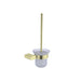 Nero Bianca Toilet Brush Holder - Brushed Gold-NR9088BG-blue-leaf-bathware