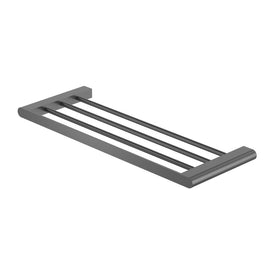 Nero Bianca Towel Rack - Gun Metal-NR9089GM-blue-leaf-bathware