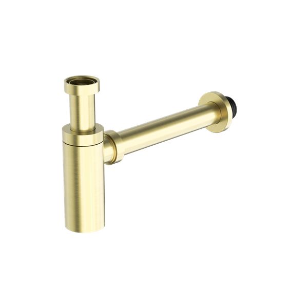 Nero 40mm Round Bottle Trap - Brushed Gold-NRA186wBG-blue-leaf-bathware