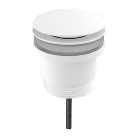 Nero Universal Pop Up Waste - Matte White-NRA706MW-blue-leaf-bathware