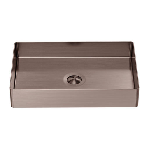 Nero Opal Rectangle Stainless Steel Basin - Brushed Bronze-NRB3555BZ-blue-leaf-bathware