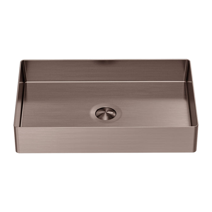 Nero Opal Rectangle Stainless Steel Basin - Brushed Bronze-NRB3555BZ-blue-leaf-bathware