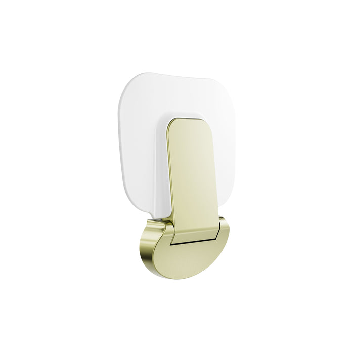 Nero Mecca Care Shower Seat 400x330mm - Brushed Gold-NRCR0003BG-blue-leaf-bathware