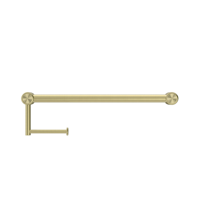 Nero Mecca Care 25mm Toilet Roll Rail - Brushed Gold-blue-leaf-bathware