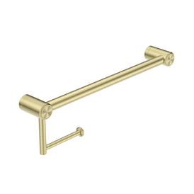 Nero Mecca Care 25mm Toilet Roll Rail - Brushed Gold-blue-leaf-bathware